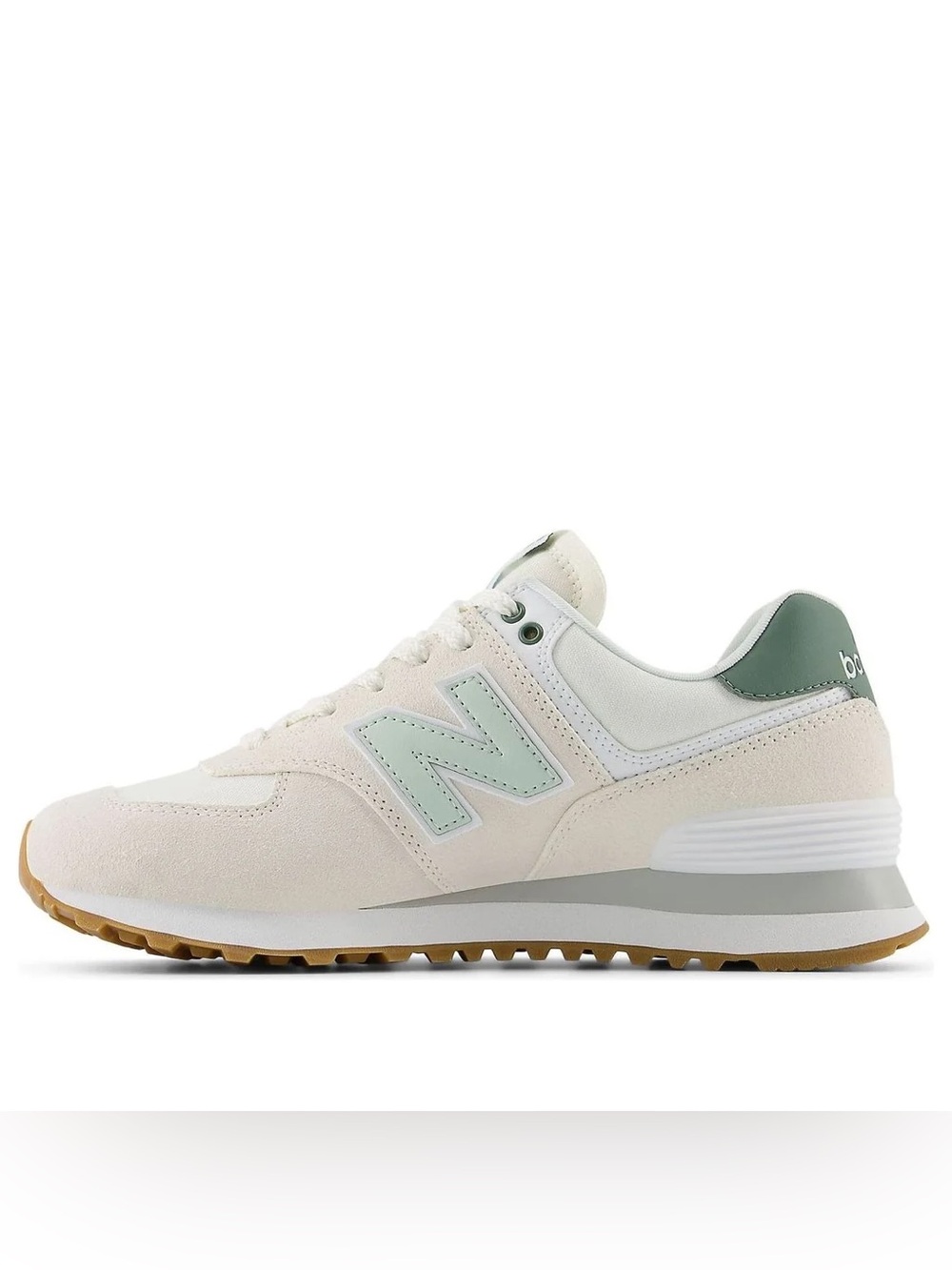 New Balance 574 Core Sneakers in 'Sea Salt New Spruce'